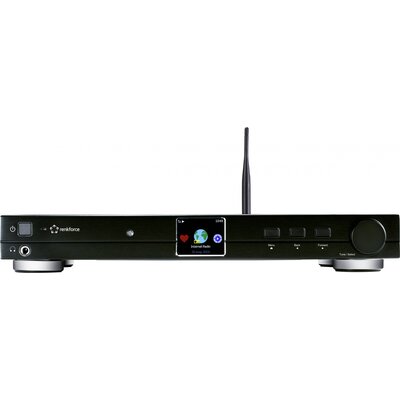 DAB+ és internetrádió, WLAN, LAN, Bluetooth®, DLNA, alu ház, Renkforce RF-DAB-IR1700