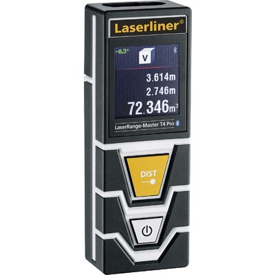 Laserliner LaserRange-Master T4 Pro Lézeres távolságmérő Kalibrált (ISO) Bluetooth-os Mérési tartomány (max.) 40 m