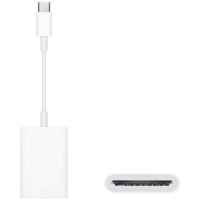 APPLE MW653ZM/A APPLE adapter kábel (TF/SD kártyaolvasó - Type-C, MUFG2ZM/A utód) FEHÉR