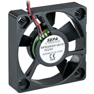 SEPA MFB40H24-001D Axiális ventilátor 24 V/DC 11.28 m³/óra (H x Sz x Ma) 40 x 40 x 10 mm