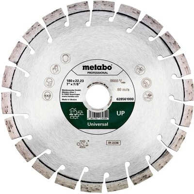 Metabo 628561000 Gyémánt bevonatú vágótárcsa Ø 180 mm Furat átmérő 22.23 mm 1 db