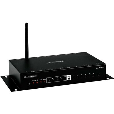 Omnitronic CIA-40WIFI 2.0 Sztereo erősítő 2x25 W Fekete AirPlay, DLNA, Internetrádió, USB, WLAN