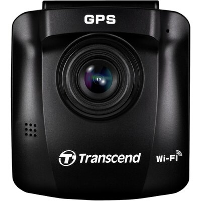 Transcend DrivePro™ 250 Autós kamera Látószög, vízszintes (max.)=140 ° 12 V, 24 V GPS radarfelismeréssel, időrács, G érzékelő, WDR, Ütközés figyelmeztetés,