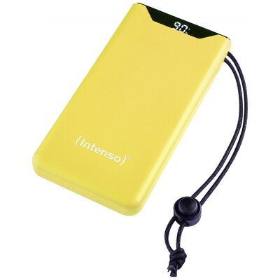 Intenso F10000 Powerbank 10000 mAh Quick Charge, Power Delivery LiPo USB-A, USB-C® Sárga állapotjelző