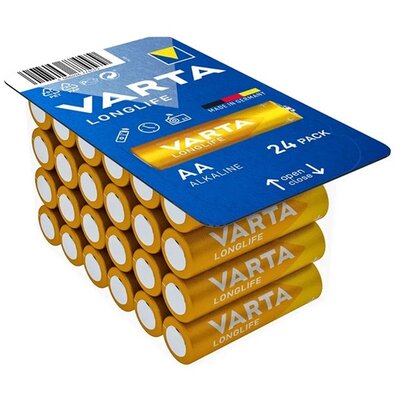 VARTA 4106301124 VARTA LONGLIFE tartós elem (AA, LR06, 1.5V, lítium) 24db/csomag