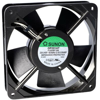 Sunon DP203AT-2122LBL.GN Axiális ventilátor 230 V/AC 79.83 m³/óra (H x Sz x Ma) 25 x 120 x 120 mm