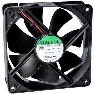 Sunon MEC0382V2-000U-A99 Axiális ventilátor 24 V/DC 197.03 m³/óra (H x Sz x Ma) 38 x 120 x 120 mm