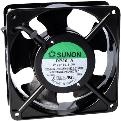 Sunon DP201A-2123HBL.S.GN Axiális ventilátor 230 V/AC 144.38 m³/óra (H x Sz x Ma) 38 x 120 x 120 mm