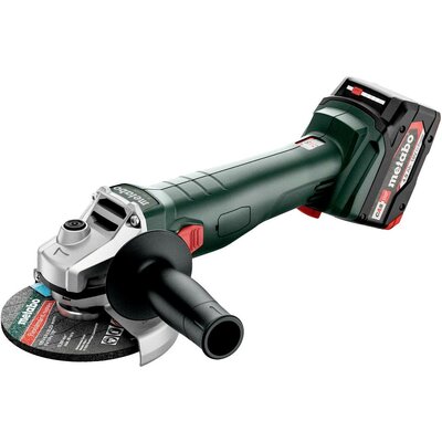 Metabo W 18 7-125 602371510 Akkus sarokcsiszoló 125 mm kefe nélkül, 2. akkuval, Hordtáskával, Töltővel 18 V 4.0 Ah