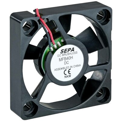 SEPA MFB40H12L-003 Axiális ventilátor 12 V/DC 7.08 m³/óra (H x Sz x Ma) 40 x 40 x 10 mm