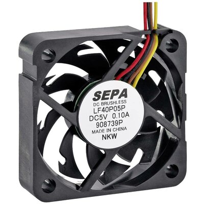 SEPA LF40P05PSE00A Axiális ventilátor 5 V 13.8 m³/óra (H x Sz x Ma) 40 x 40 x 10 mm