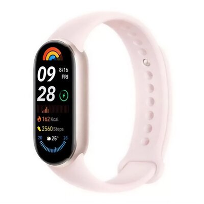 XIAOMI BHR8345GL XIAOMI Smart Band 9 bluetooth okoskarkötő (v5.4, aktivitásmérő, alvásmonitor, 150 sport mód, vízálló, 5 ATM) RÓZSASZÍN