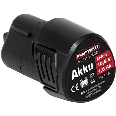 Dino KRAFTPAKET AKKU 10,8V 1,5 Ah für Akku-Poliermaschine 640256 640281 Szerszám akku 10.8 V 1.5 Ah Lítiumion