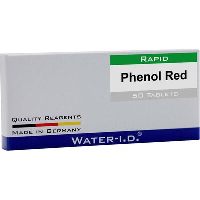 Water ID 50 Tabletten Phenol Rot für FlexiTester Tabletták