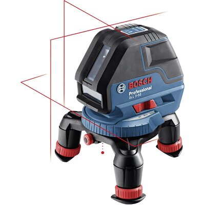 Bosch Professional GLL 3-50 Vonallézer Önszintező Hatótáv (max.): 10 m