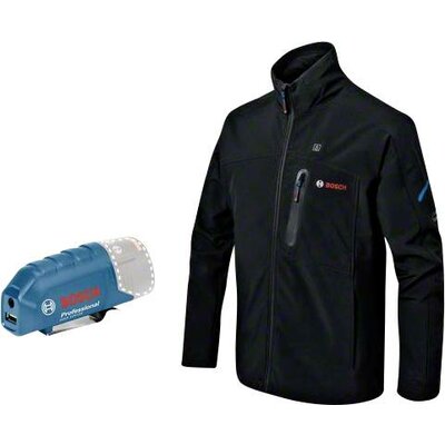 Bosch Professional 06188000E2 Fűtött kabát GAA 12V-21 Ruhaméret: XXXL Fekete