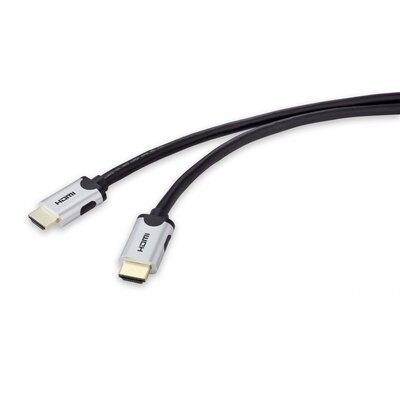 HDMI kábel, HDMI dugó - HDMI dugó, 3 m, fekete, Ulra HD (8K) SpeaKa Professional SP-9063176