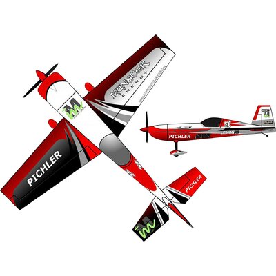 Pichler Extra 330 Münster Energy Combo Piros RC motoros repülőmodell építőkészlet 840 mm