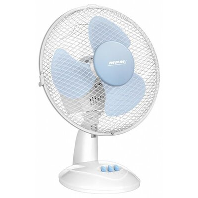 MPM asztali ventilátor fehér 23cm