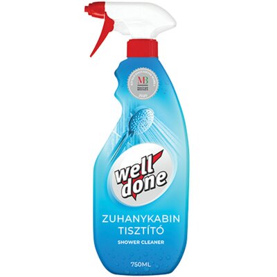 Well Done zuhanykabin tisztító spray 750ml