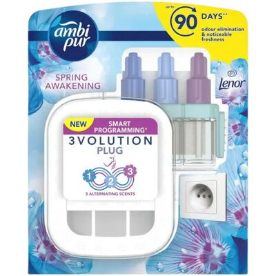 Ambi Pur 3volution készülék + utántöltő Lenor Spring 20ml