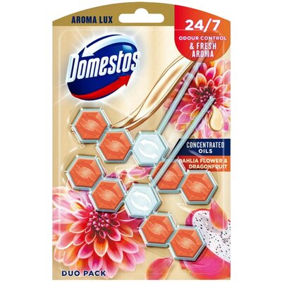 Domestos Aroma Lux WC-rúd Dahlia Flower & Dragon Fruit 2x55g