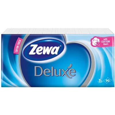 Zewa Deluxe papírzsebkendő Original - 3 rétegű 90db-os