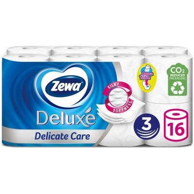 Zewa Deluxe toalettpapír illattalan Delicate Care - 3 rétegű 16 tekercses