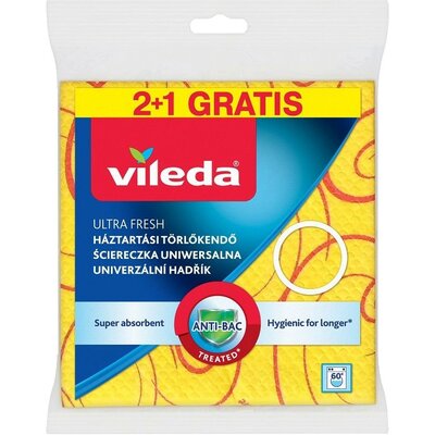 Vileda Ultra Fresh antibakteriális törlőkendő 3 db-os