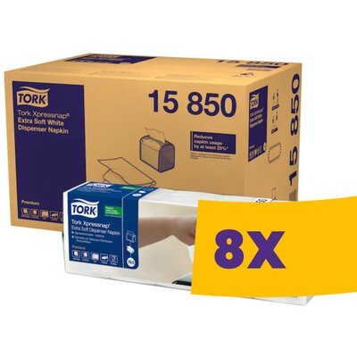 Tork Xpressnap® Extra Soft fehér adagolós szalvéta 1000 lapos - 15850 (Karton - 8 csg)