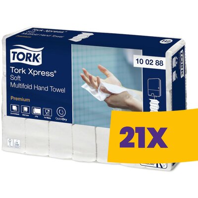 Tork Xpress® Soft Multifold hajtogatott kéztörlő - 100288 (Karton - 21 csg)