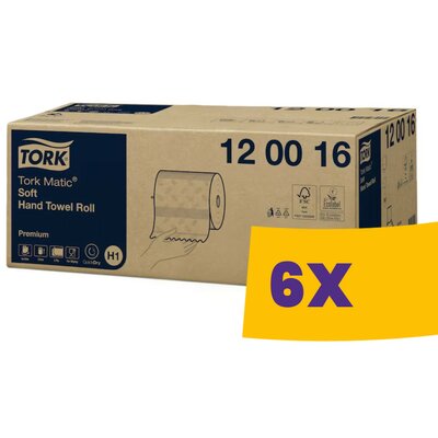 Tork Matic® Soft tekercses kéztörlő - 120016 (Karton - 6 tek)