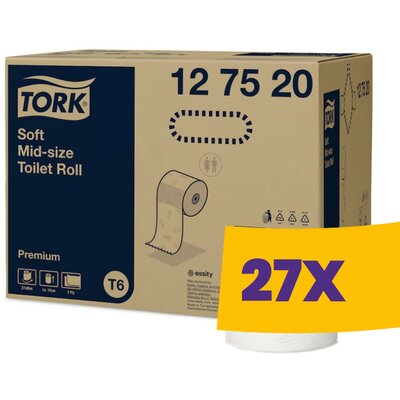 Tork Mid-size Soft toalettpapír - 127520 (Karton - 27 tek)