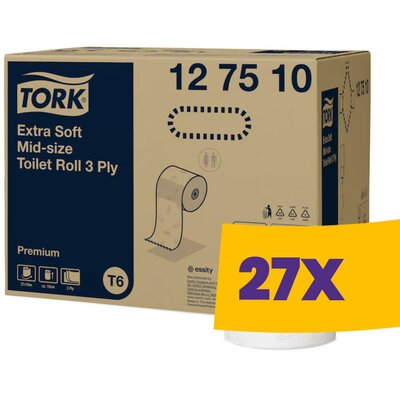 Tork Extra Soft Mid-size toalettpapír - 127510 (Karton - 27 tek)