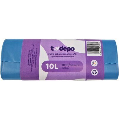 T-Depo szemeteszsák 10L - 45*50cm extra erős 20db/tek