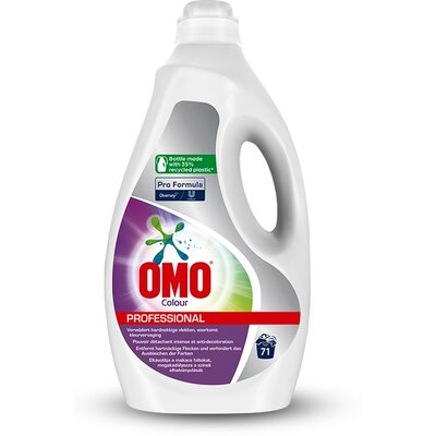 OMO Pro Formula Colour folyékony mosószer színes textiliákhoz környezetbarát csomagolásban - 71 mosás 5L