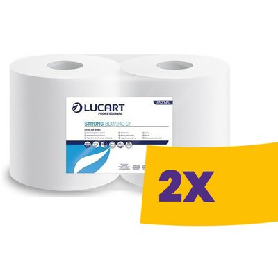 Lucart Strong 800 CF ipari törlőpapír 25cm átm. - 2 rétegű, hófehér 240m (Karton - 2 tek)