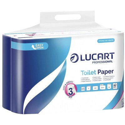 Lucart Strong 3.24 hosszú WC papír, hófehér - 3 rétegű 24 tekercses