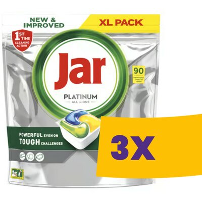 Jar Platinum All in One Lemon mosogatógép tabletta (3x75db) 225 db-os