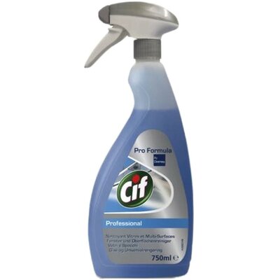 Cif Pro Formula Glass & Multi Surface Ablak- és felülettisztítószer 750ml