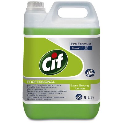 Cif Pro Formula Dishwash Extra Strong Lemon Folyékony kézi mosogatószer 5L