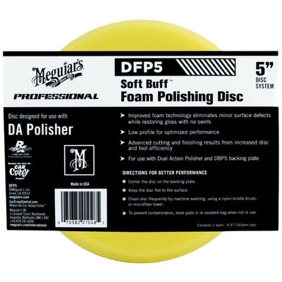 Meguiar's Soft Buff Foam Polishing Disc 5" közepes polírozó korong 140 mm