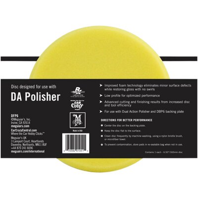 Meguiar's Soft Buff Foam Polishing Disc 6" közepes polírozó korong 159 mm