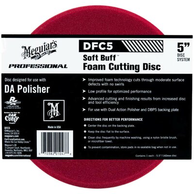 Meguiar's Soft Buff Foam Cutting Disc 5" vágó polírozó korong 140 mm