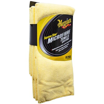 Meguiar's Supreme Shine Microfiber Towel mikroszálas kendő 6db/csomag 40x60 cm