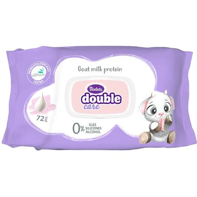 Violeta Double Care popsitörlő 72db