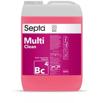 Septa MultiClean BC4 Bútor és berendezésápoló koncentrátum 10L