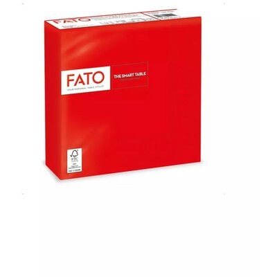 FATO Smart Table piros színű szalvéta, 33x33cm, 2 rétegű 50 lapos