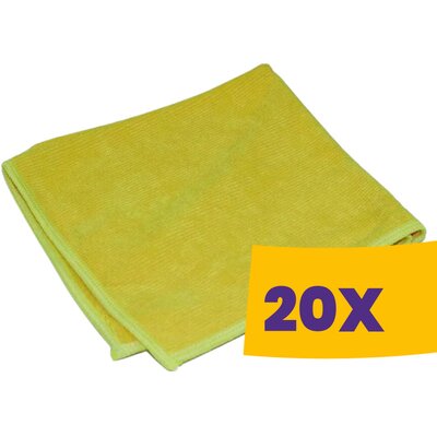 TASKI JM Ultra XL mikroszálas törlőkendő, 40x40cm sárga 20db