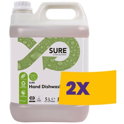 Sure Hand Dishwash Kézi mosogatószer 5L (Karton - 2 db)